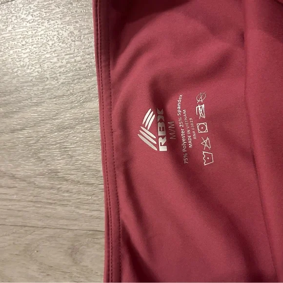 RBX Women's Burgundy Bike Shorts - Picture 2 of 2